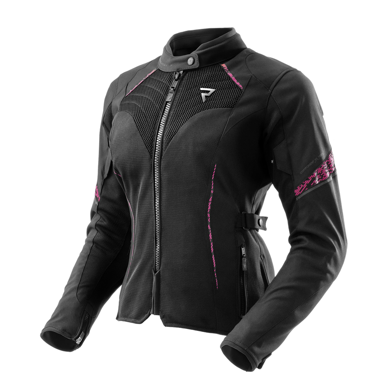 KURTKA MOTOCYKLOWA TEKSTYLNA DAMSKA REBELHORN JAX BLACK PINK W5XL