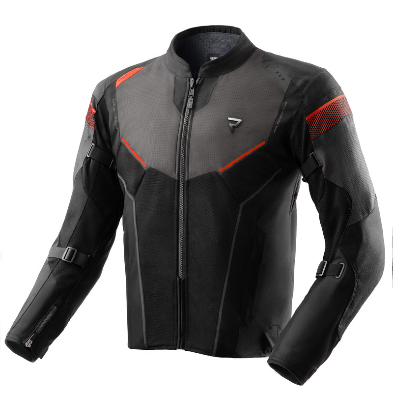 KURTKA MOTOCYKLOWA TEKSTYLNA REBELHORN HIFLOW 5 BLACK GREY RED 3XL