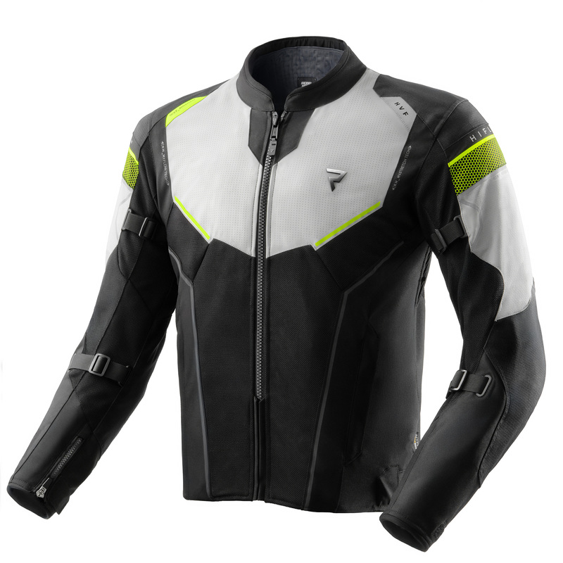 KURTKA MOTOCYKLOWA TEKSTYLNA REBELHORN HIFLOW 5 BLACK GREY FLUO YELLOW 3XL