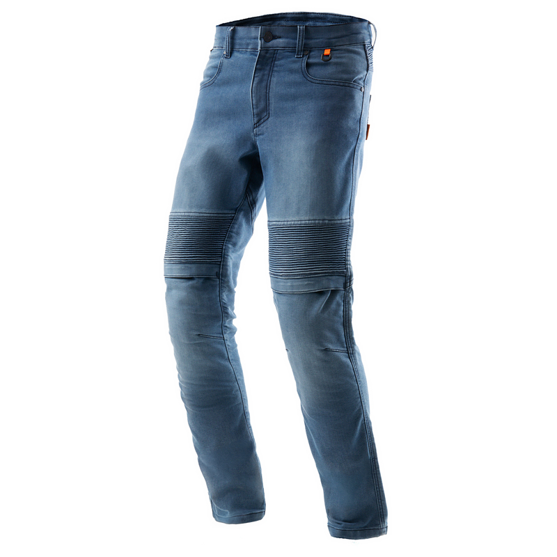 JEANSY MOTOCYKLOWE REBELHORN REVOLT WASHED BLUE MONOLAYER
