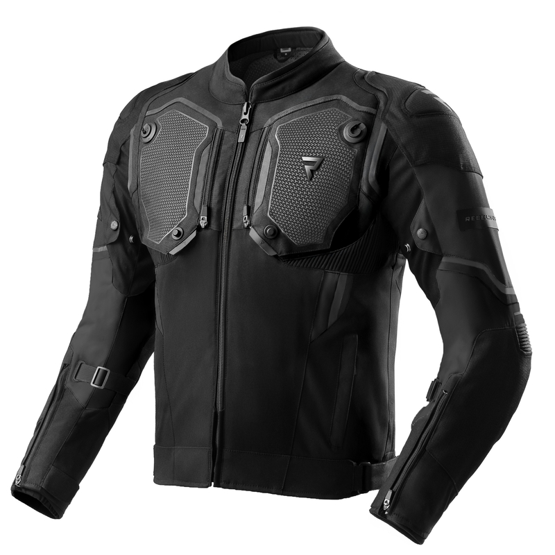 KURTKA MOTOCYKLOWA TEKSTYLNA REBELHORN BORG 2 BLACK L