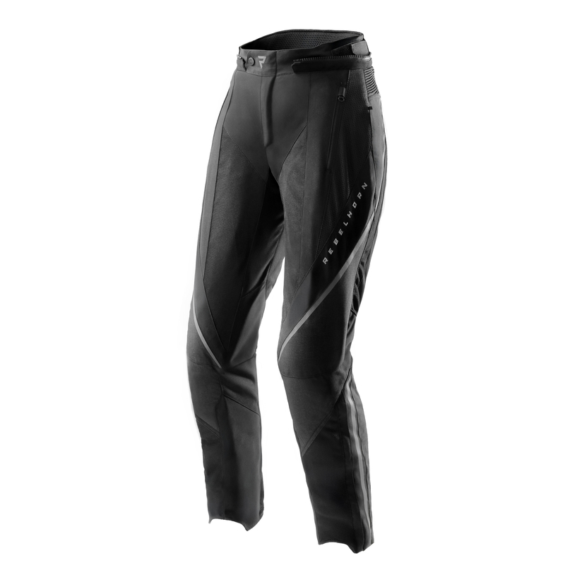 SPODNIE MOTOCYKLOWE TEKSTYLNE DAMSKIE REBELHORN HIFLOW 5 BLACK WL