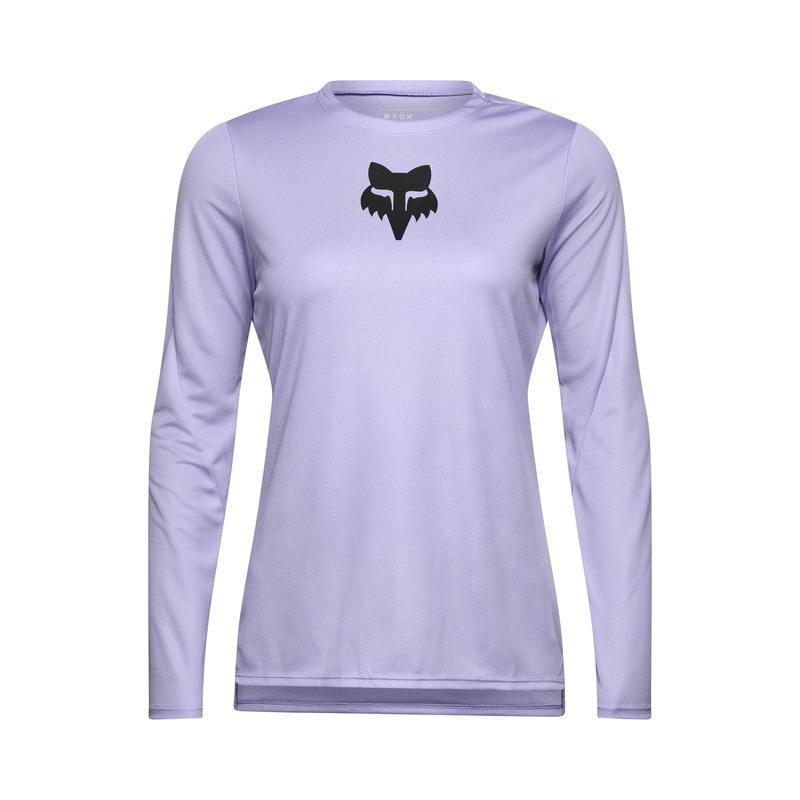 KOSZULKA ROWEROWA Z DŁUGIM RĘKAWEM DAMSKA FOX RANGER HEAD LILAC