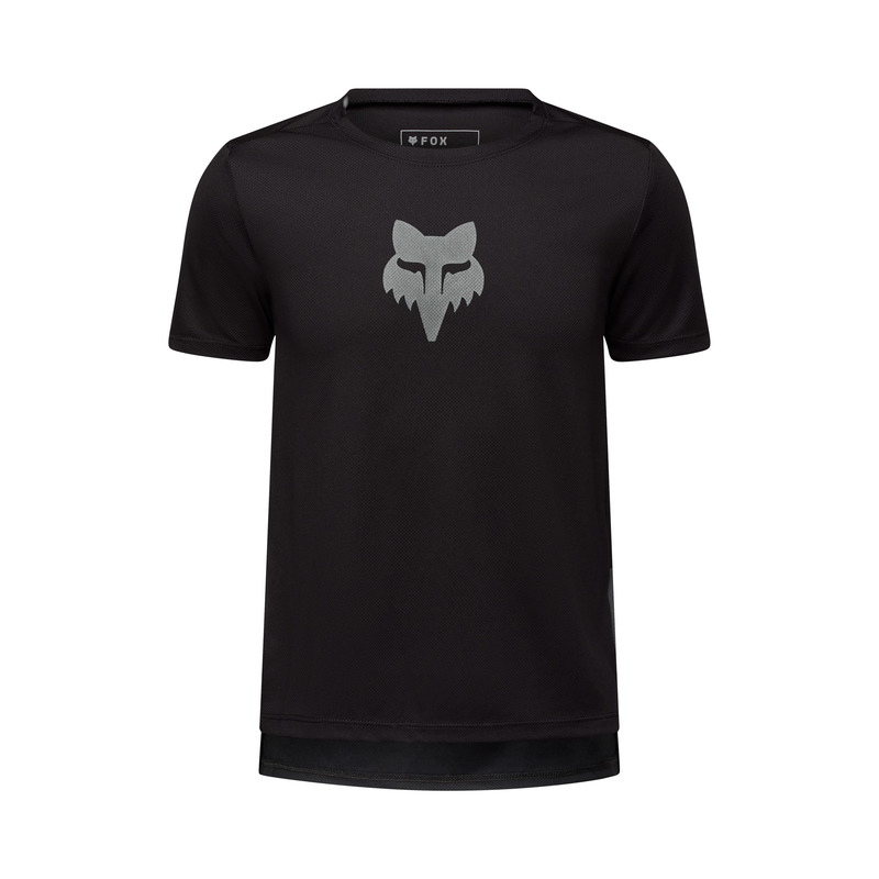 KOSZULKA ROWEROWA JUNIOR FOX RANGER HEAD BLACK