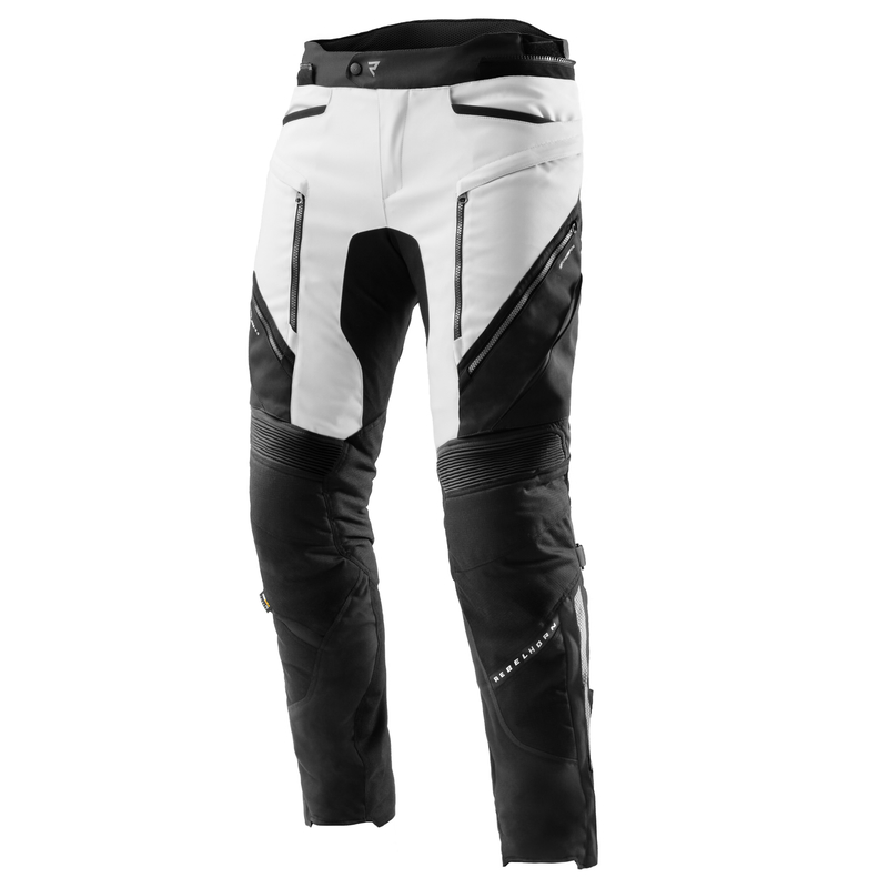 SPODNIE MOTOCYKLOWE TEKSTYLNE REBELHORN HARDY 3.0 BLACK GREY 5XL