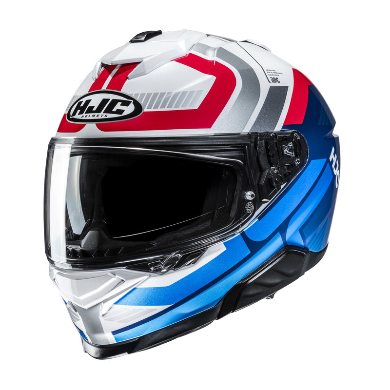 KASK MOTOCYKLOWY HJC I71 VIZ BLUE RED