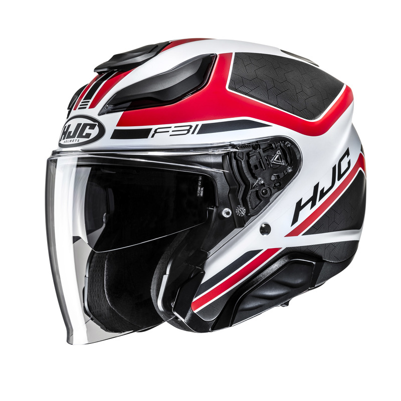 KASK MOTOCYKLOWY HJC F31 CERON BLACK RED