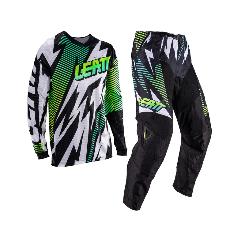 STRÓJ OFFROADOWY BLUZA I SPODNIE JUNIOR LEATT MINI RIDE KIT 3.5 STORM BLUE XXS