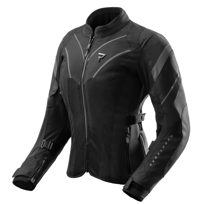 KURTKA MOTOCYKLOWA TEKSTYLNA DAMSKA REBELHORN HIFLOW 5 BLACK WL