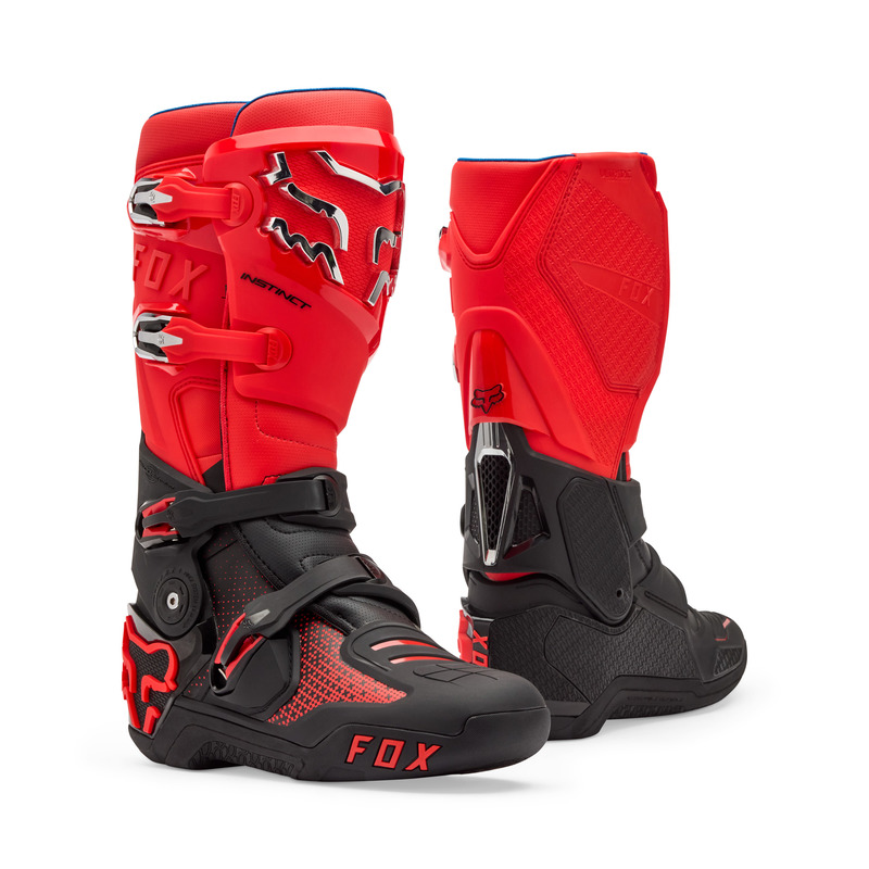 BUTY MOTOCYKLOWE FOX INSTINCT FLUO RED