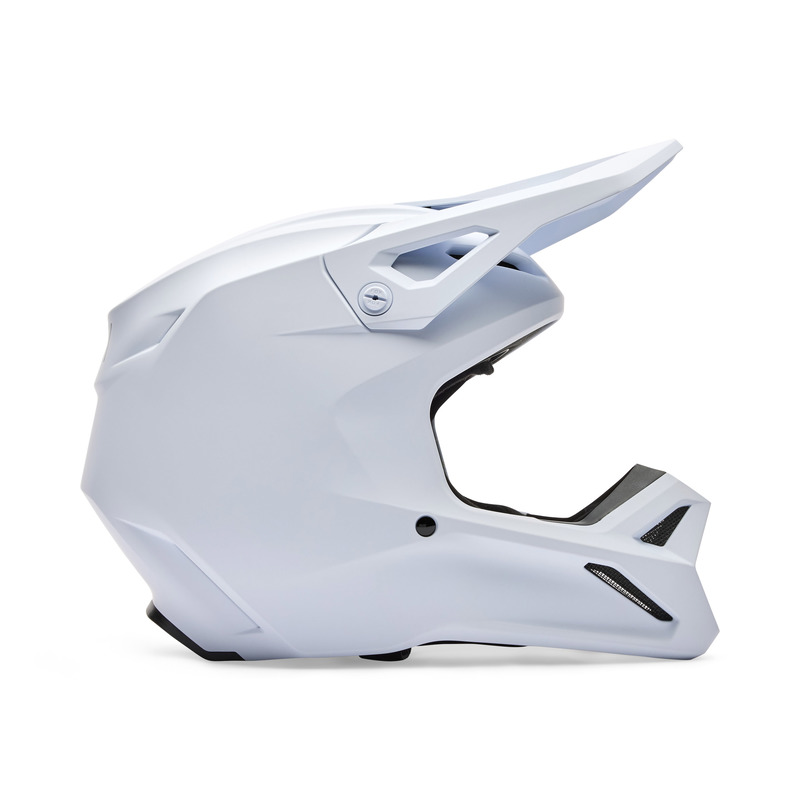 KASK MOTOCYKLOWY JUNIOR FOX V1 SOLID MATTE WHITE