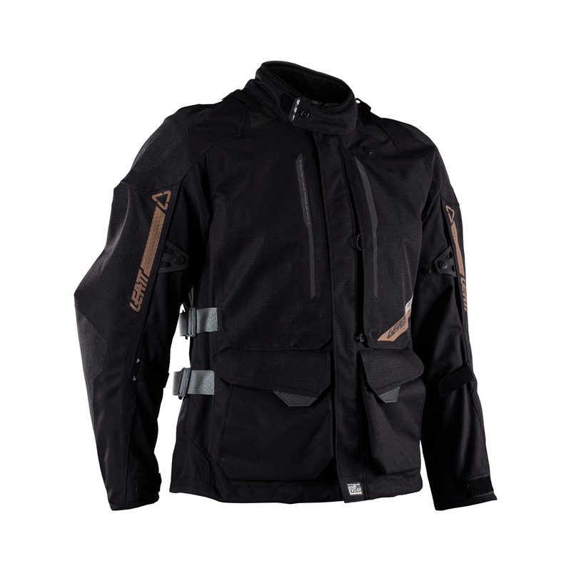 KURTKA MOTOCYKLOWA TEKSTYLNA LEATT ADV DRITOUR 5.5 STEALTH BLACK GREY S