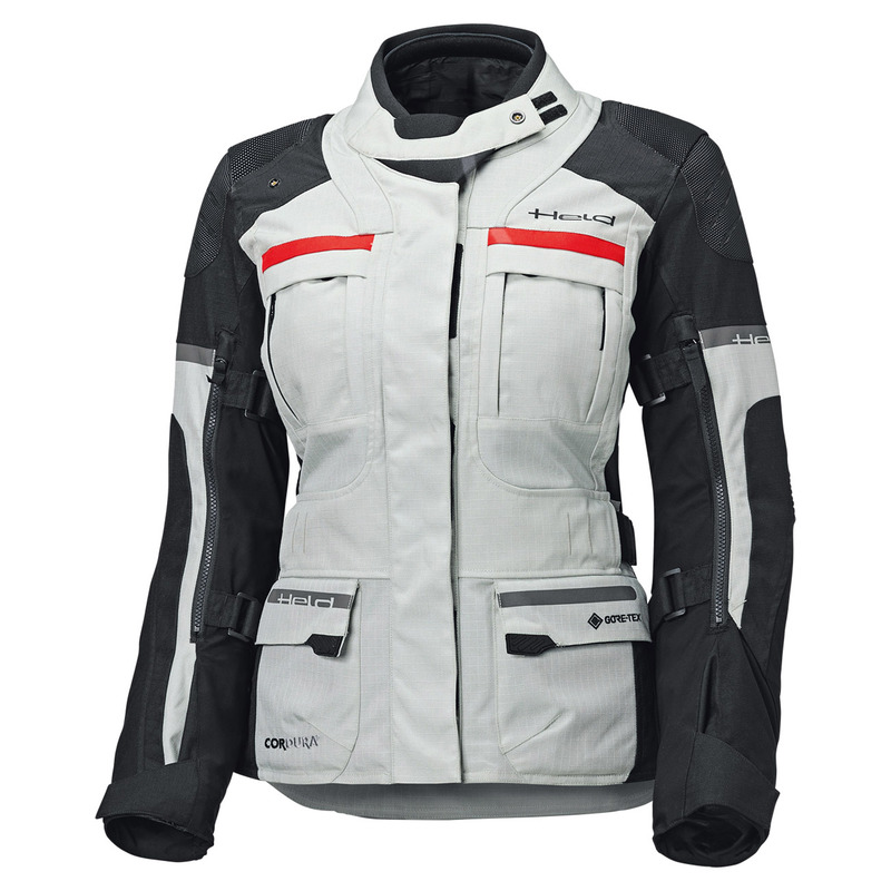 KURTKA MOTOCYKLOWA TEKSTYLNA DAMSKA HELD CARESE 3 [GORE-TEX] GREY BLACK WS