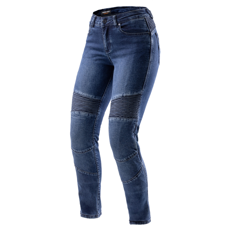 JEANSY MOTOCYKLOWE DAMSKIE REBELHORN AGNESS 2 WASHED BLUE MONOLAYER 24/30