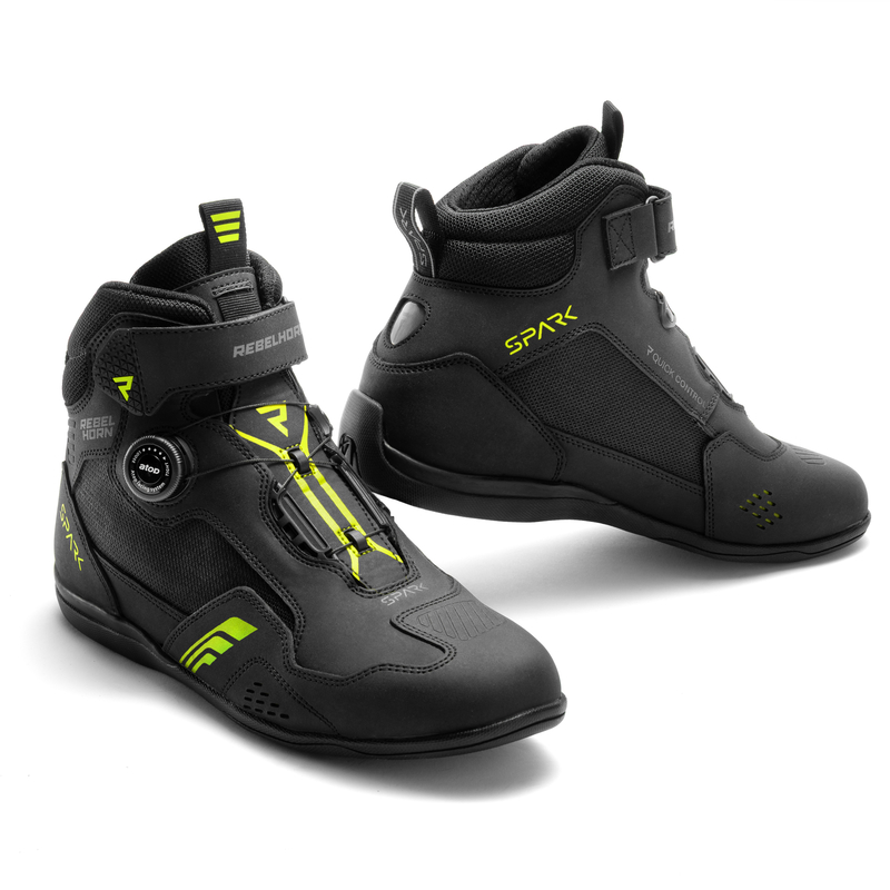 BUTY MOTOCYKLOWE REBELHORN SPARK 3 BLACK FLUO YELLOW 45