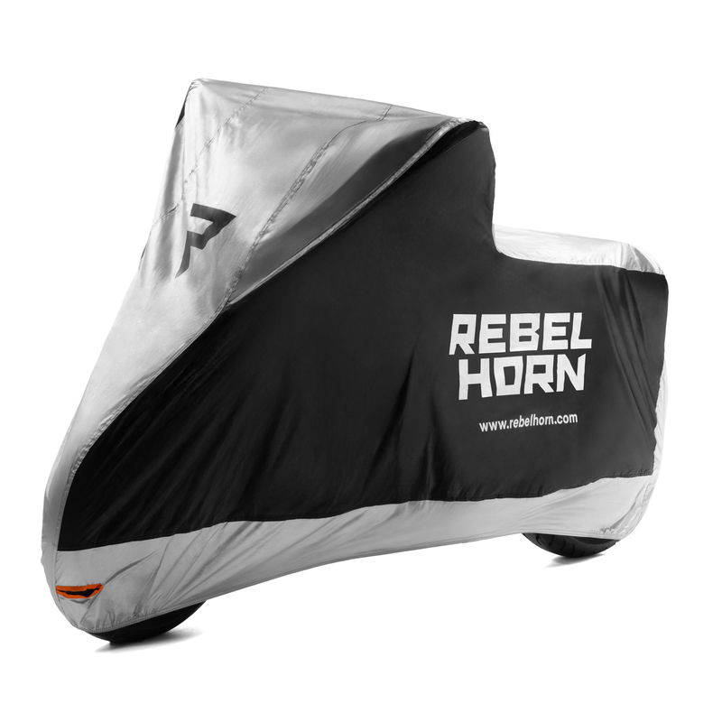 POKROWIEC NA MOTOCYKL REBELHORN SHELTER BLACK SILVER L