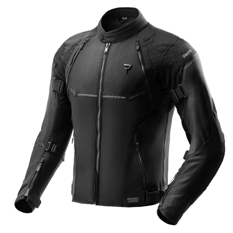 KURTKA MOTOCYKLOWA TEKSTYLNA REBELHORN SWIFT BLACK L