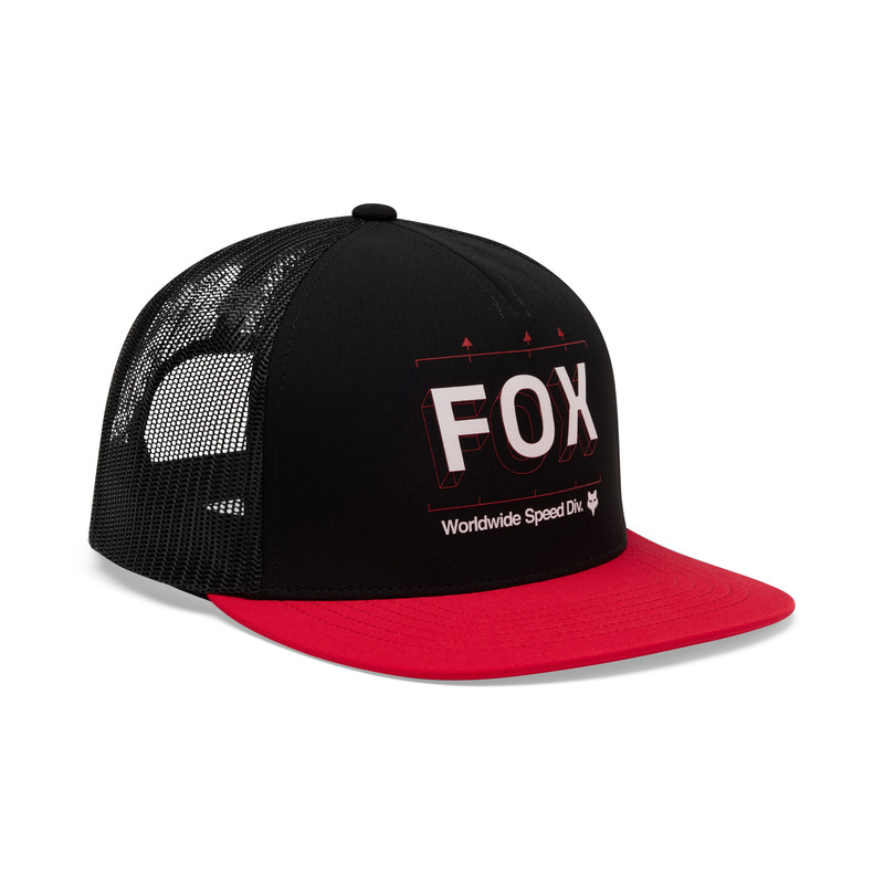 CZAPKA Z DASZKIEM FOX IMAGE PRINT TRUCKER BLACK