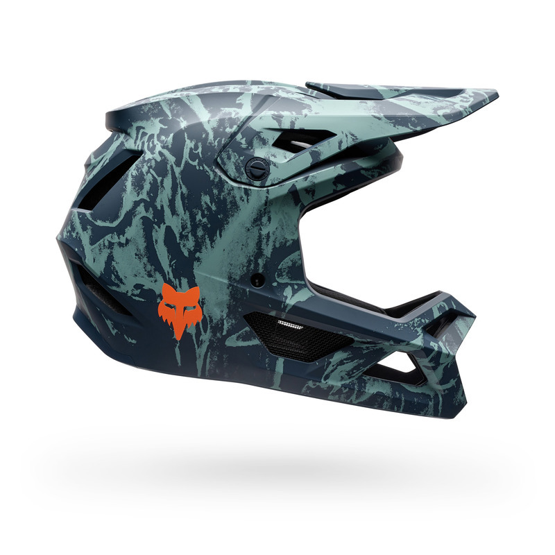 KASK ROWEROWY JUNIOR FOX RAMPAGE IMG PRINT ARCTIC BLUE