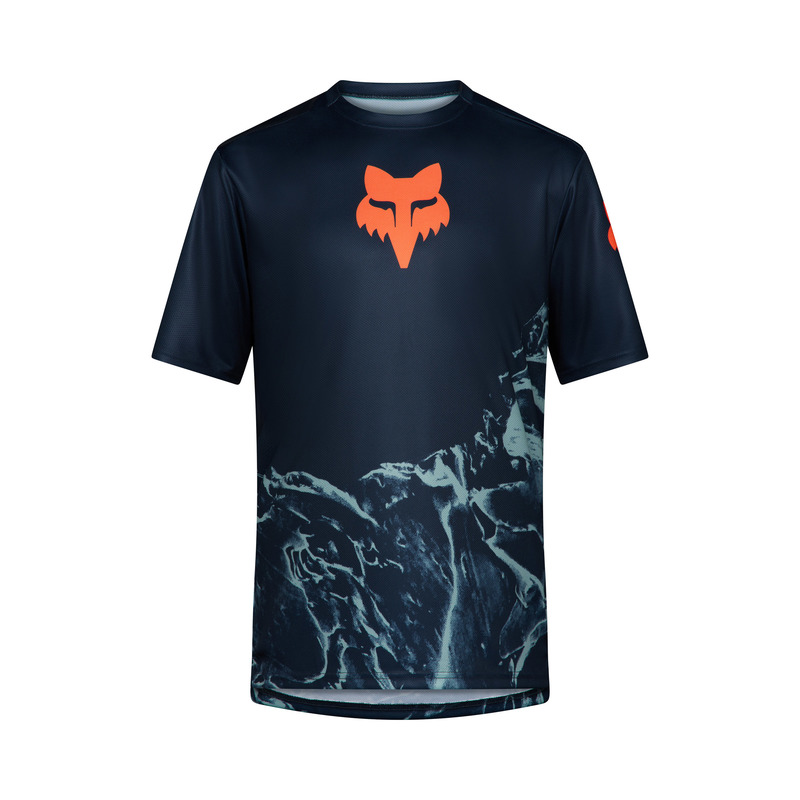 KOSZULKA ROWEROWA JUNIOR FOX RANGER IMG PRINT ARCTIC BLUE