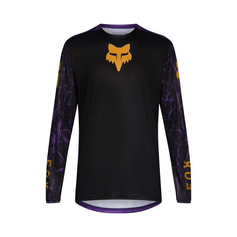 KOSZULKA ROWEROWA Z DŁUGIM RĘKAWEM JUNIOR FOX RANGER IMG PRINT PLUM