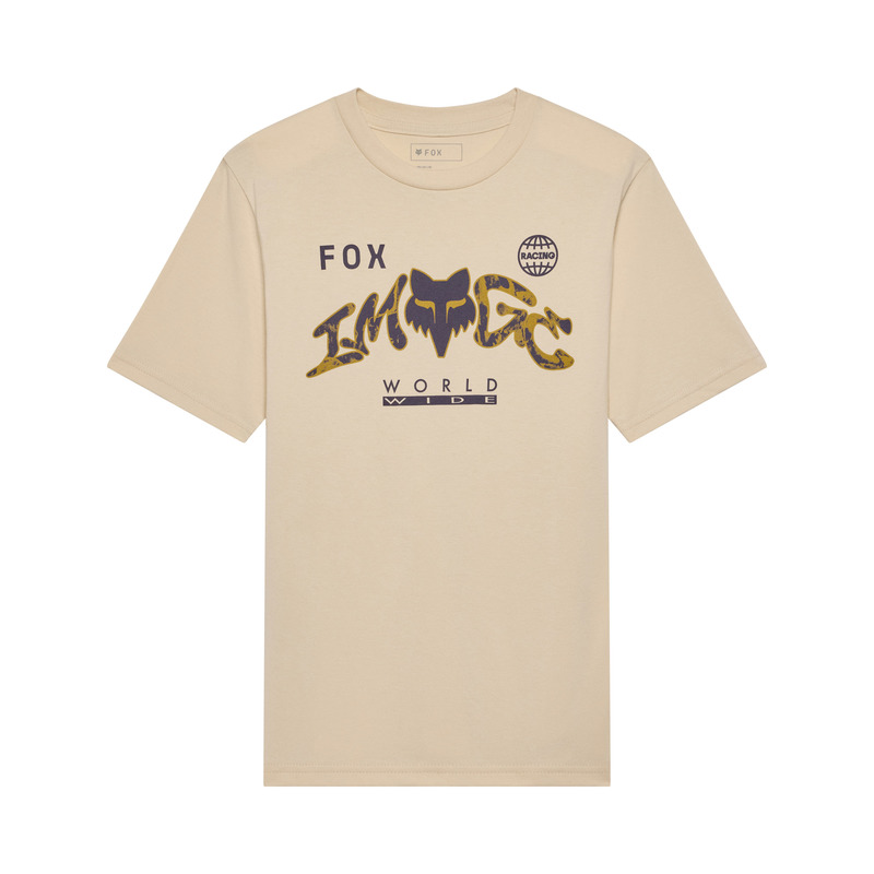 T-SHIRT JUNIOR FOX IMAGE PRINT TAN