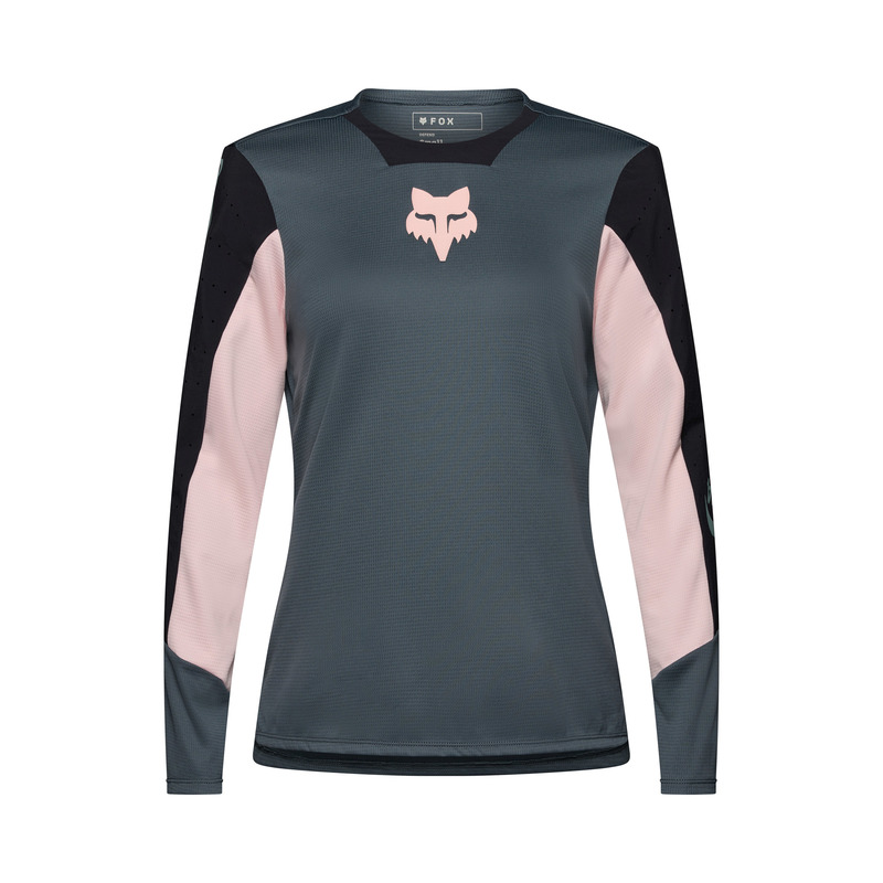 KOSZULKA ROWEROWA Z DŁUGIM RĘKAWEM DAMSKA FOX DEFEND CREATION DEEP COBALT