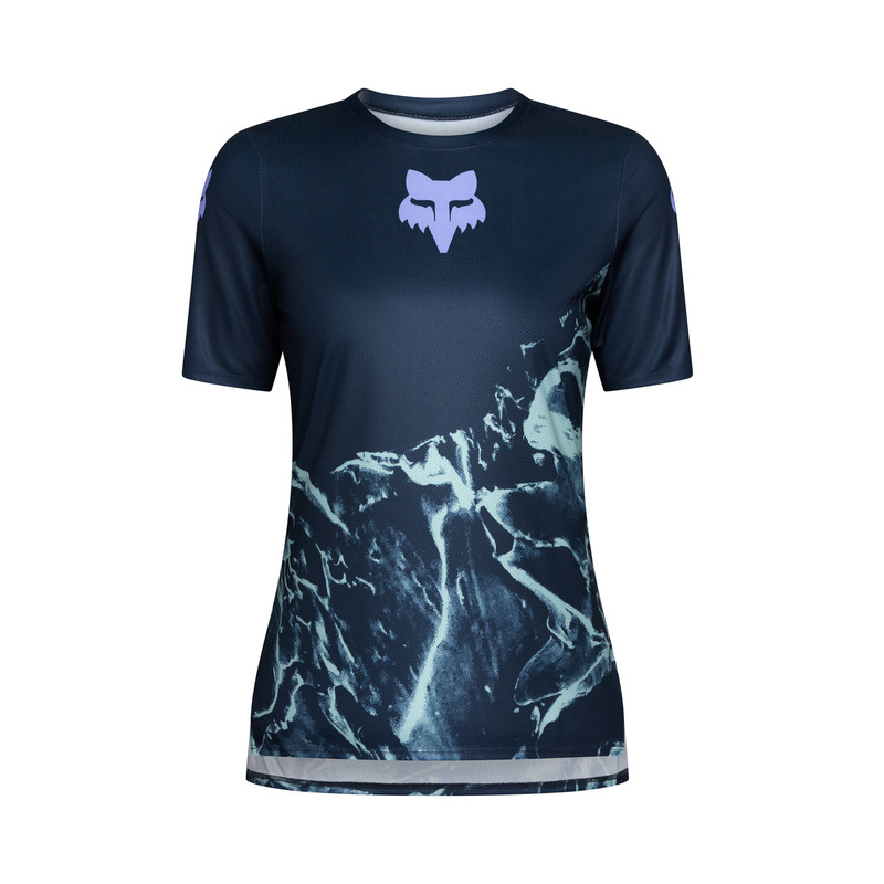 KOSZULKA ROWEROWA DAMSKA FOX RANGER IMG PRINT ARCTIC BLUE