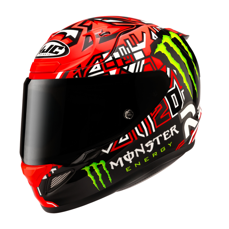 KASK MOTOCYKLOWY HJC RPHA12 QUARTARARO REPLICA 2 RED BLACK