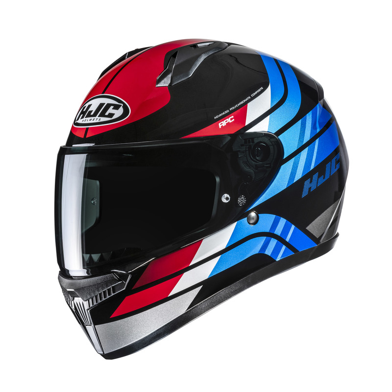 KASK MOTOCYKLOWY HJC C10 HIPER BLACK RED