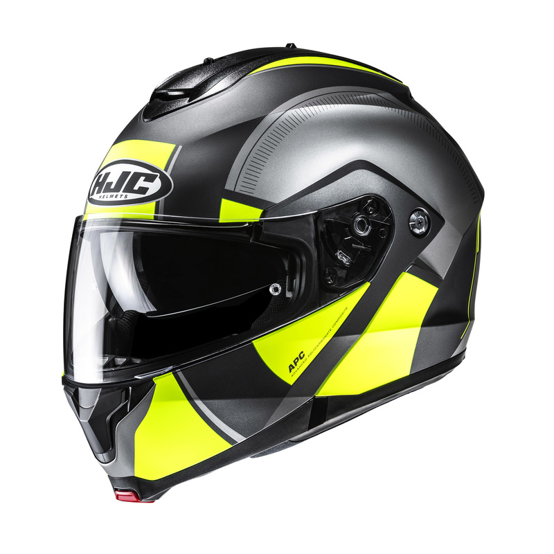 KASK MOTOCYKLOWY HJC C91N JYN GREY YELLOW
