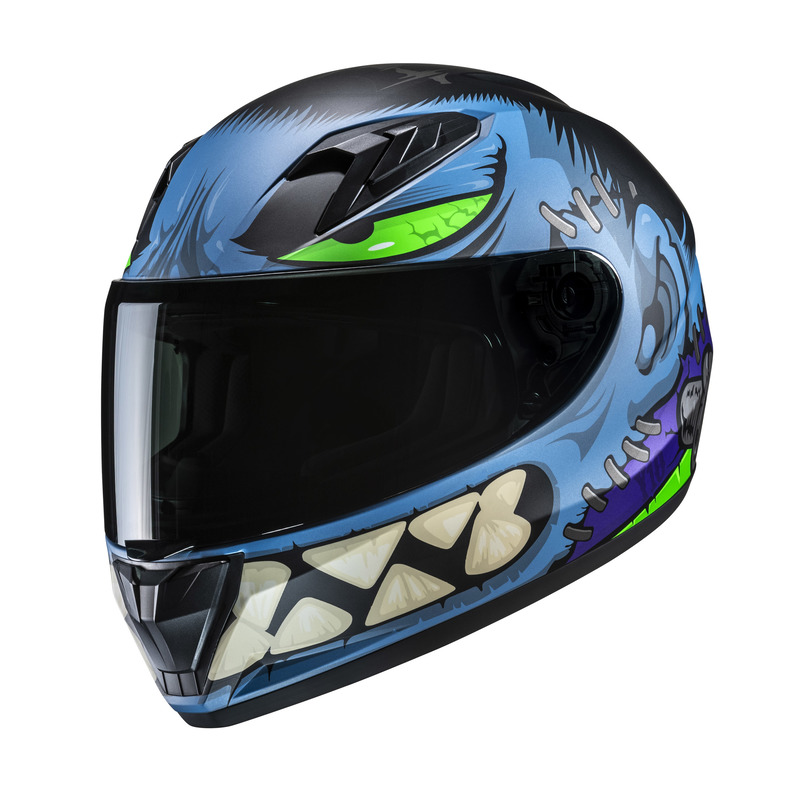 KASK MOTOCYKLOWY JUNIOR HJC Y10 FRANK BLUE RED
