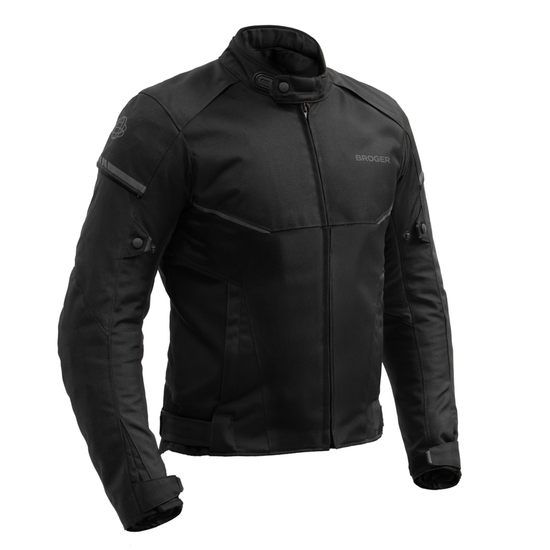 KURTKA MOTOCYKLOWA TEKSTYLNA BROGER GRID BLACK