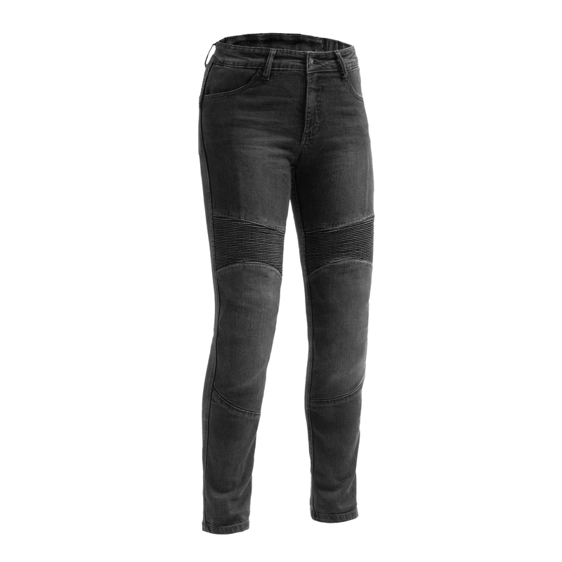 JEANSY MOTOCYKLOWE DAMSKIE BROGER AURA WASHED BLACK 26/30