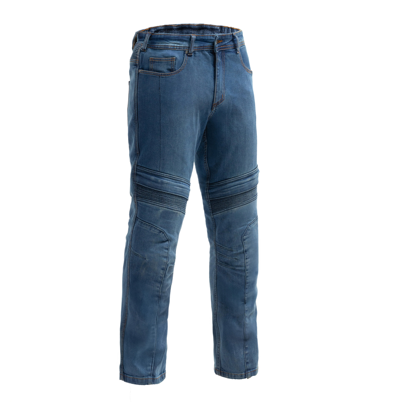JEANSY MOTOCYKLOWE BROGER MAVERICK WASHED BLUE