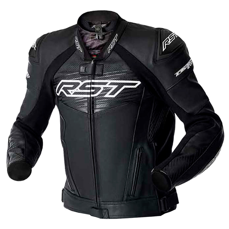KURTKA MOTOCYKLOWA SKÓRZANA RST TRACTECH EVO D3O BLACK WHITE S