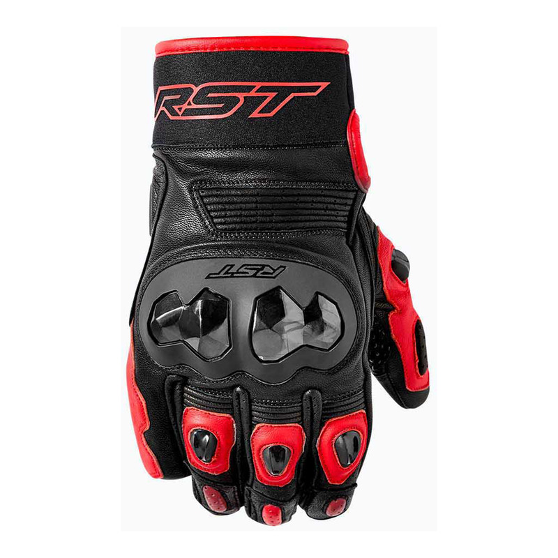 RĘKAWICE MOTOCYKLOWE RST FREESTYLE 3 D3O BLACK RED S