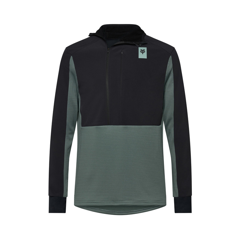 BLUZA ROWEROWA Z KAPTUREM FOX DEFEND THERMAL HOODIE SAGE