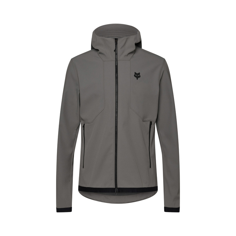 BLUZA ROWEROWA Z KAPTUREM FOX RANGER FIRE HOODIE PEWTER