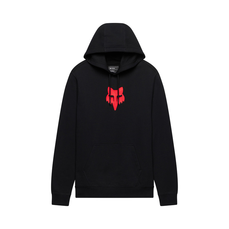 BLUZA Z KAPTUREM FOX HEAD FLEECE PO BLACK RED