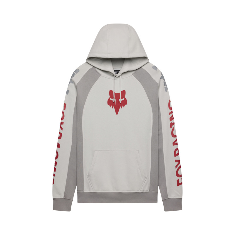 BLUZA Z KAPTUREM FOX VALIANT FLEECE PO LIGHT GREY