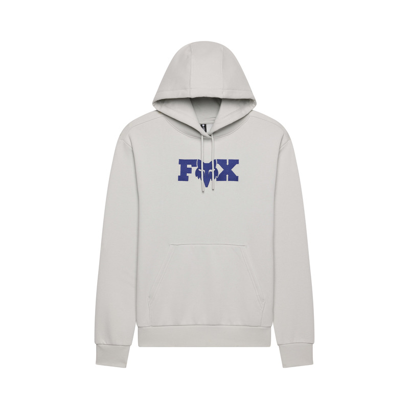 BLUZA Z KAPTUREM DAMSKA FOX F HEAD X FLEECE PO LIGHT GREY