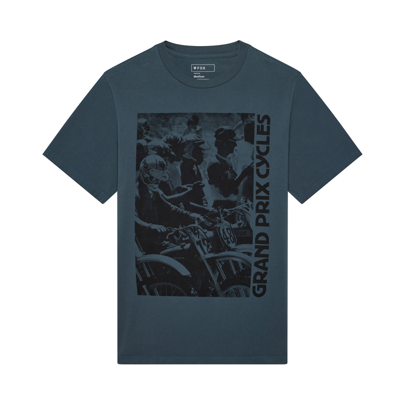 T-SHIRT FOX CIRCA 74 195 PHOTO DEEP COBALT