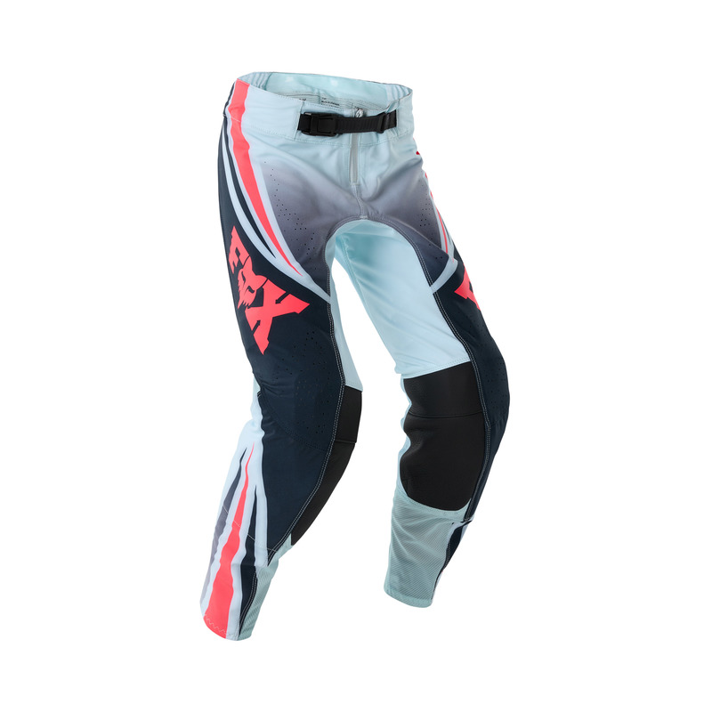 SPODNIE MOTOCYKLOWE JUNIOR FOX FLEXAIR ARC ICE BLUE 22