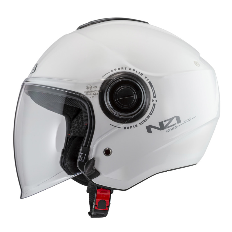 KASK MOTOCYKLOWY NZI CIVIC SOLID NOUVEAU WHITE XS