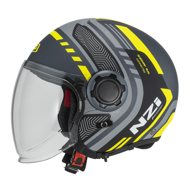 KASK MOTOCYKLOWY NZI RINGWAY 2 DUO CONNECTED ANTRACITE GREY MATT XS