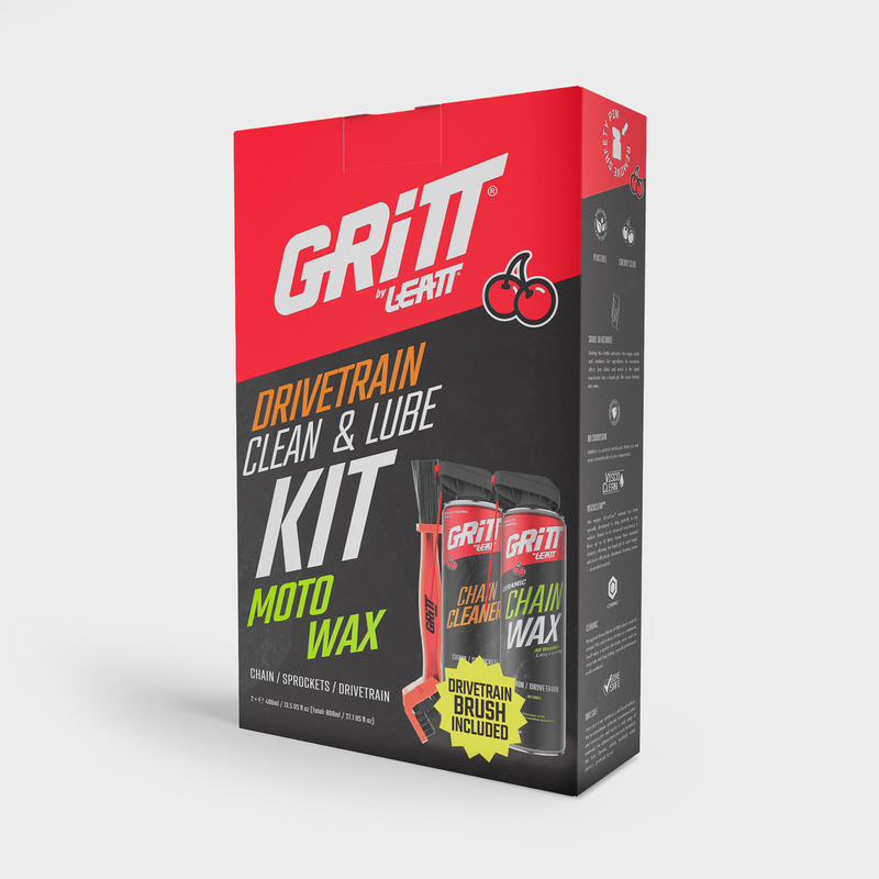 ZESTAW DO CZYSZCZENIA I SMAROWANIA NAPĘDU GRITT BY LEATT DRIVETRAIN KIT MOTO WAX