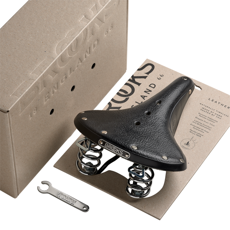 SIODEŁKO SKÓRZANE BROOKS B67 BLACK